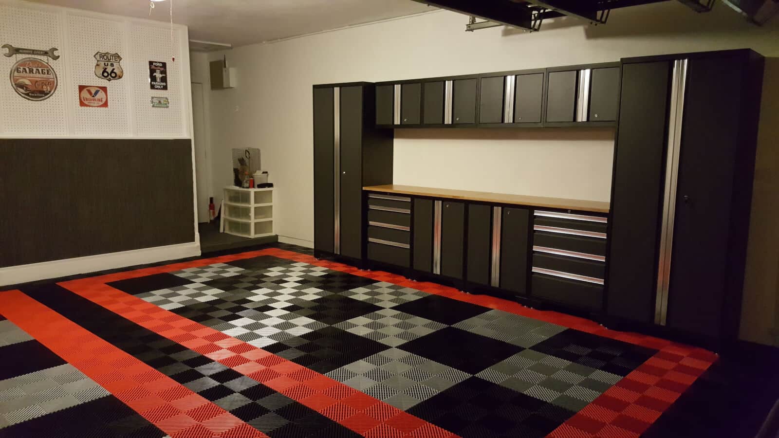 Beautiful Flow Through Garage Floor TIle Project