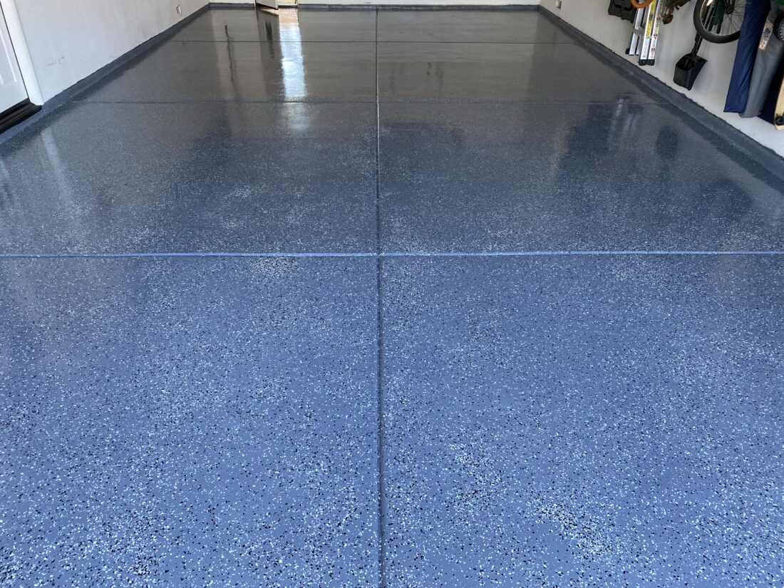 2-Coat Polyurea on a Garage Floor
