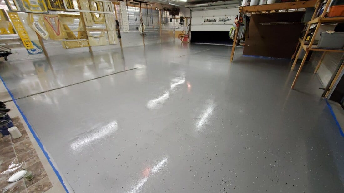 Uncured Third Coat of Polyurea