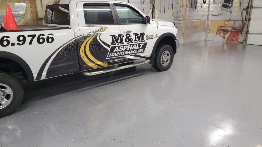 Truck on top of concrete with TruAlloy product