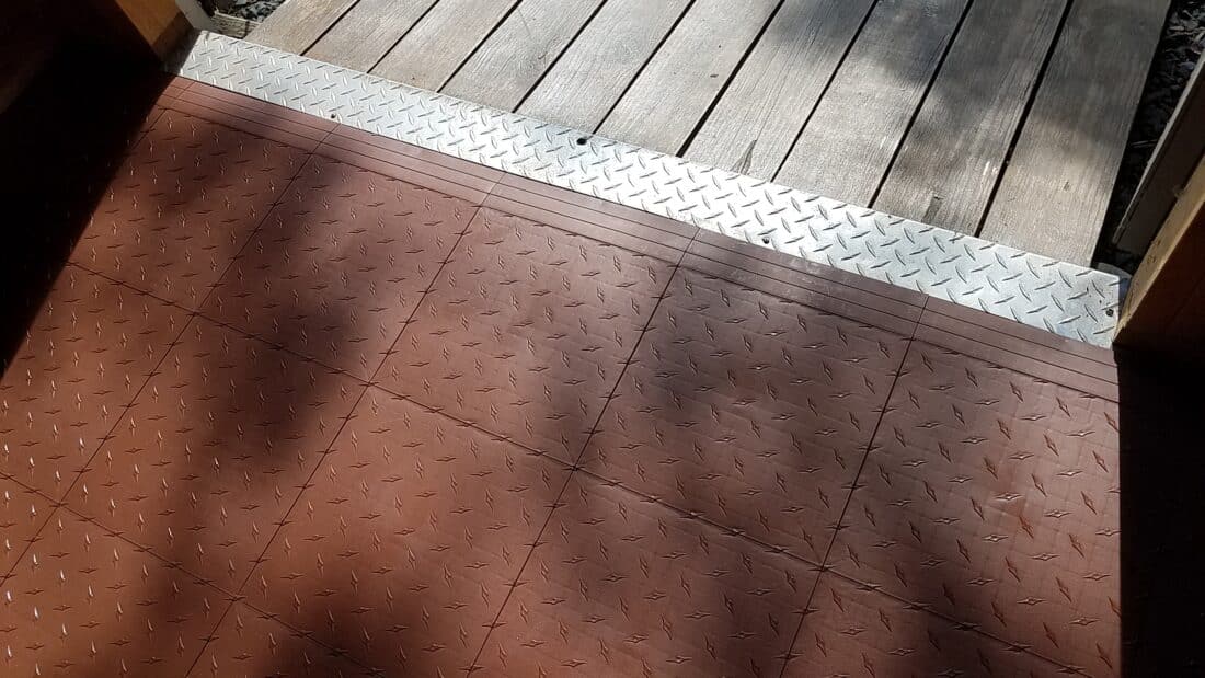 Brown Diamond Garage Floor Tile