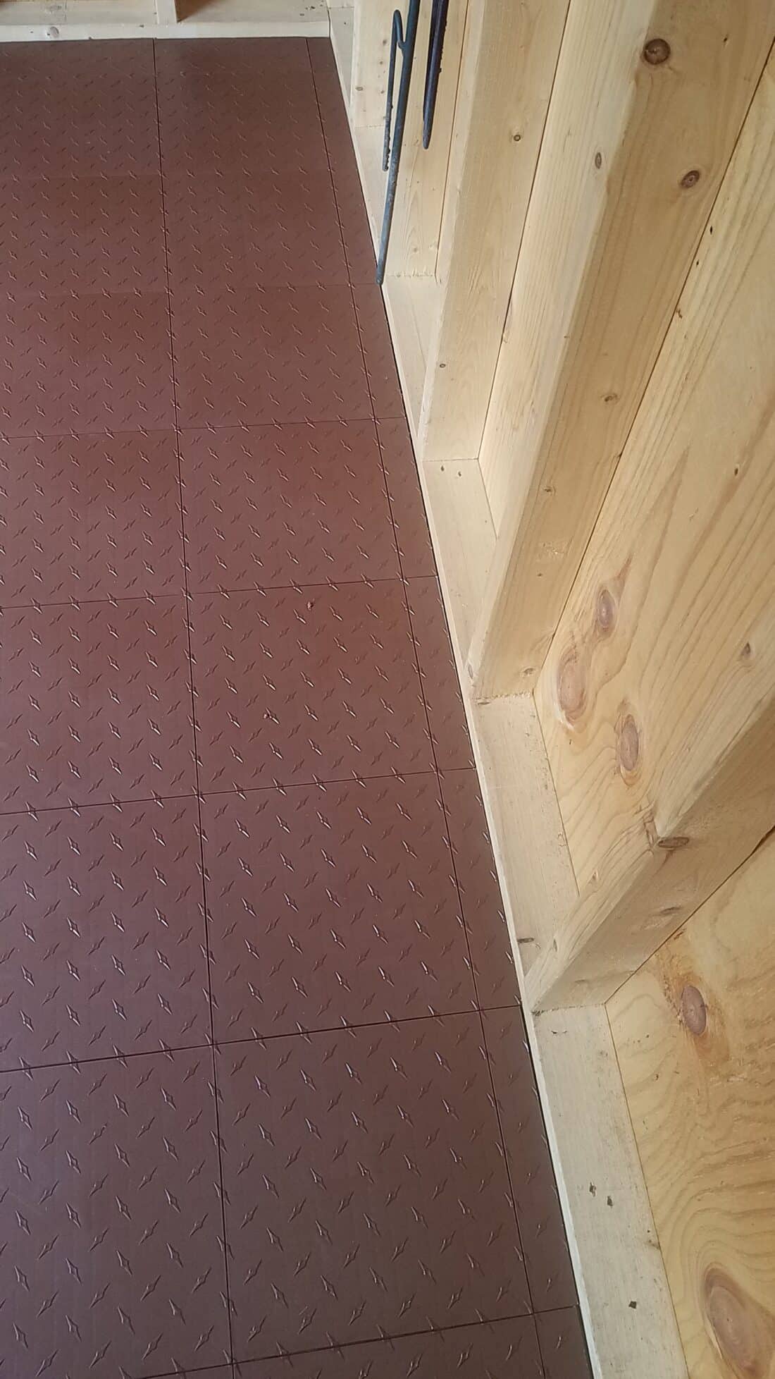 Side of Shed with Tiles