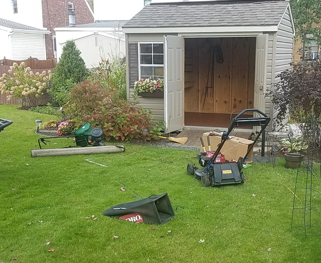 Shed with Diamond Tiles
