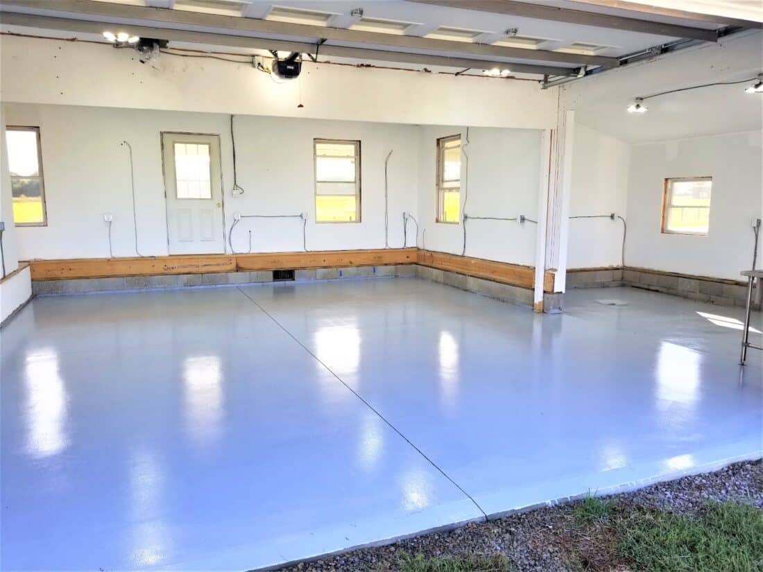 2-Coat Polyurea System on Garage Floor