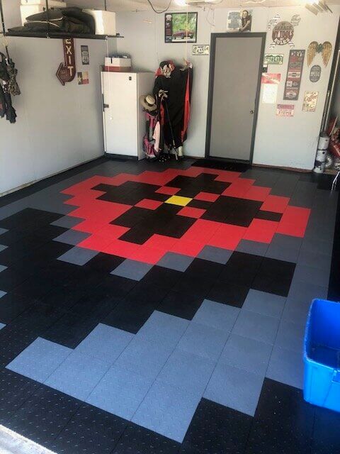 Flower Garage Tile Pattern