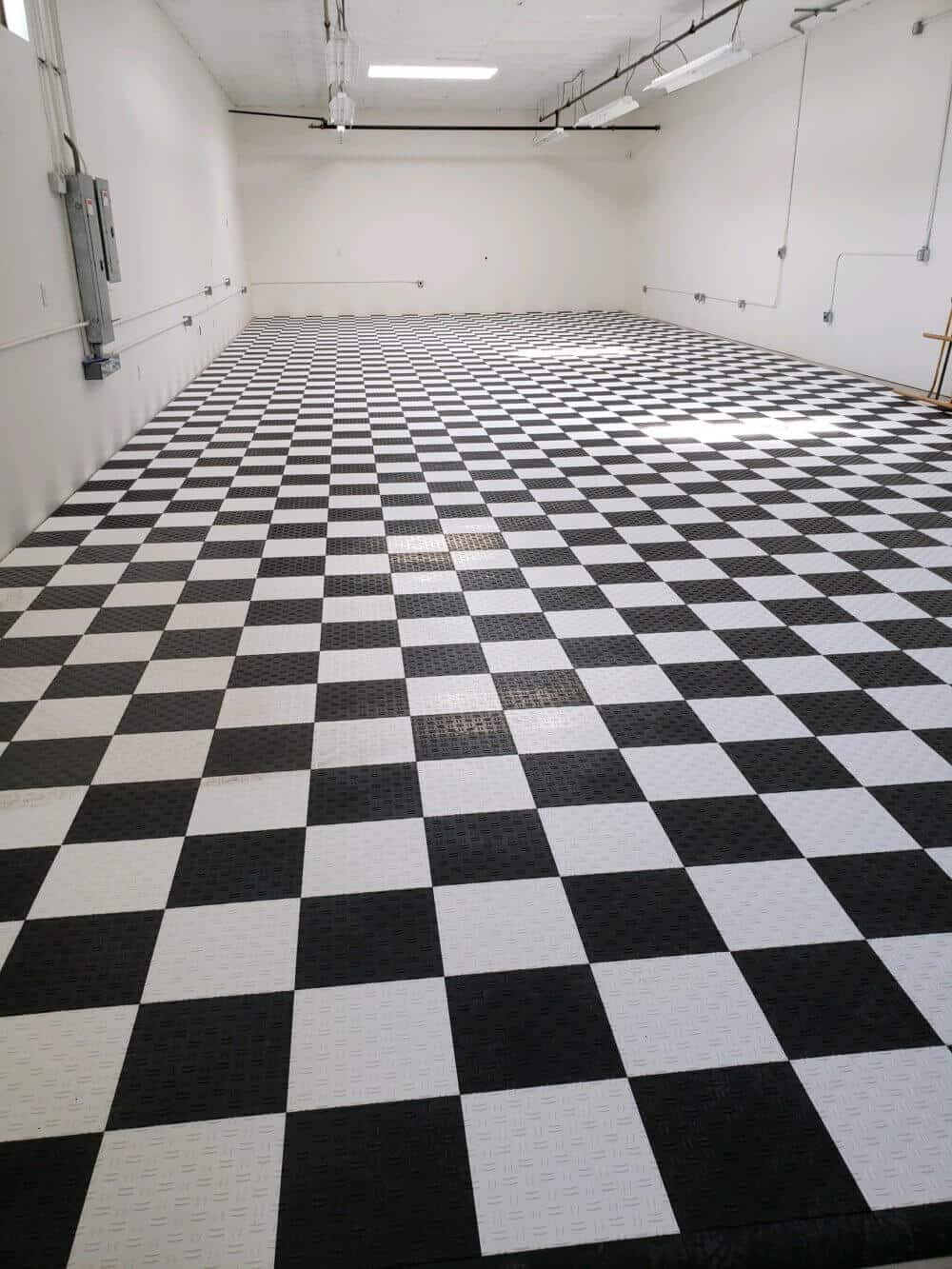 Checkerboard Garage Floor