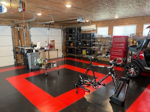 Black and Red PVC Coin tiles with Hillary Direct finish.