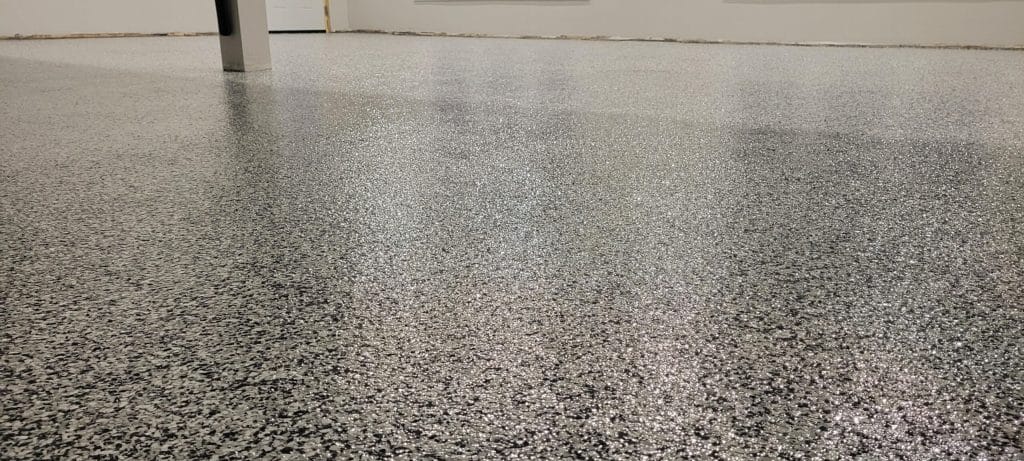 full broadcast garage floor coating