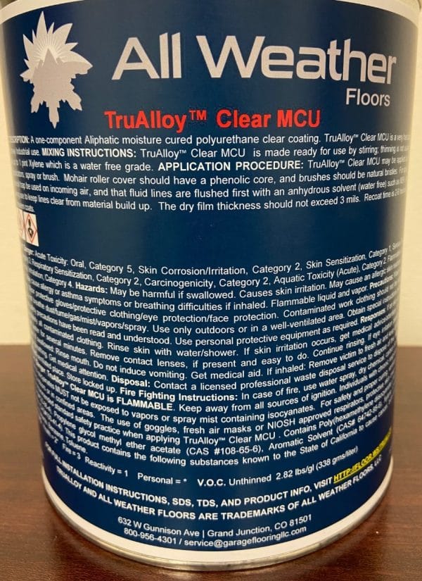 TruAlloy™ - High-Performance Aluminum Metallic Garage Floor Coating