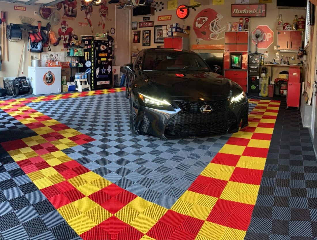 Corey's Ribbed Garage Floor. Best Garages of 2021 Collection