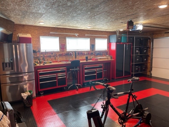 Black and Red PVC Coin tiles