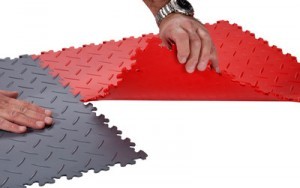 PVC Diamond Garage Tiles