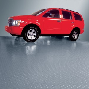 Garage Floor Mats in Coin Pattern