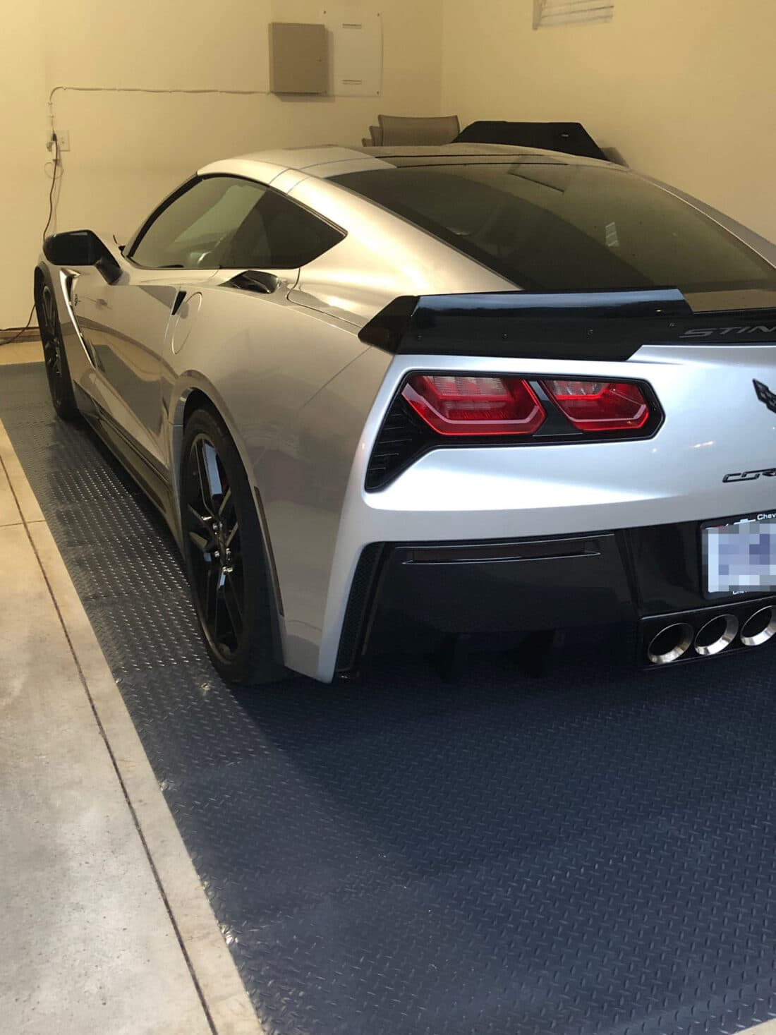 Silver Car on BLT mat