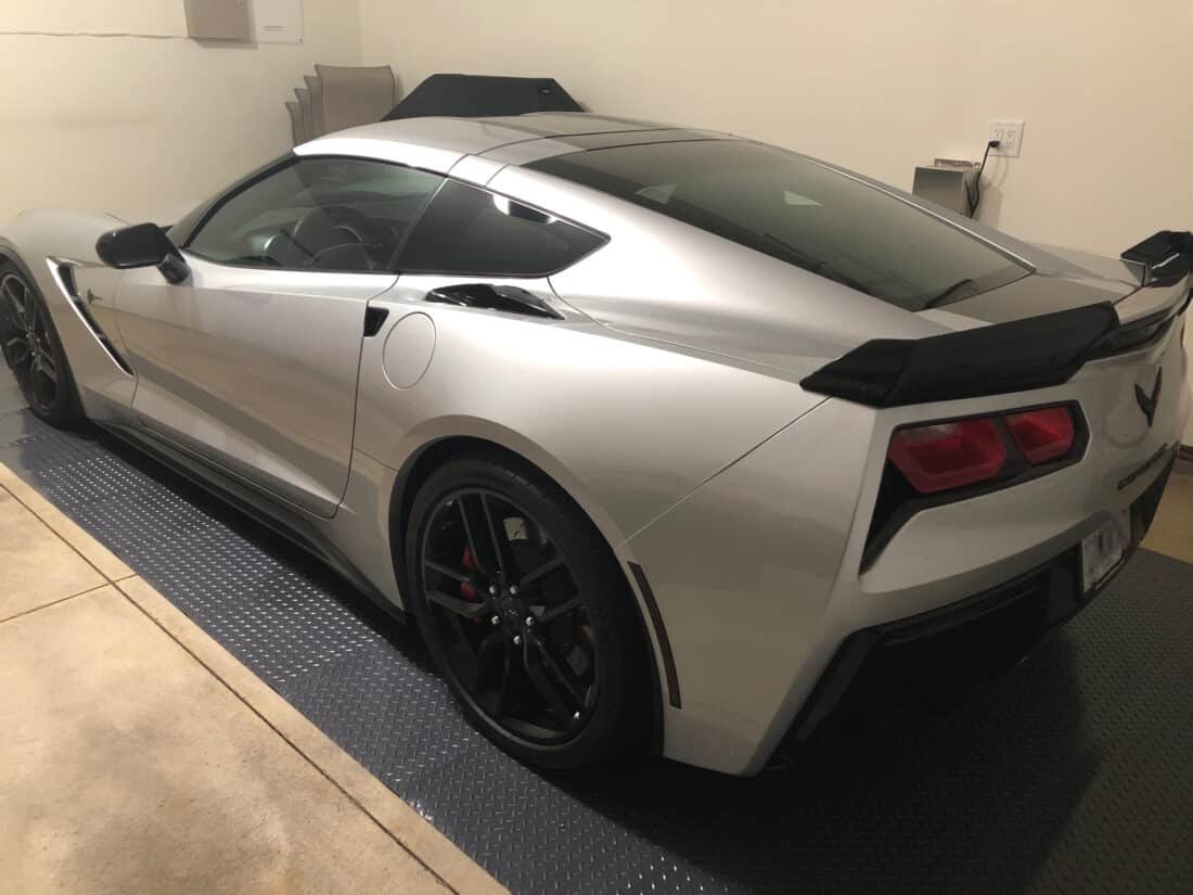 Grey BLT Floor with Silver Car on top