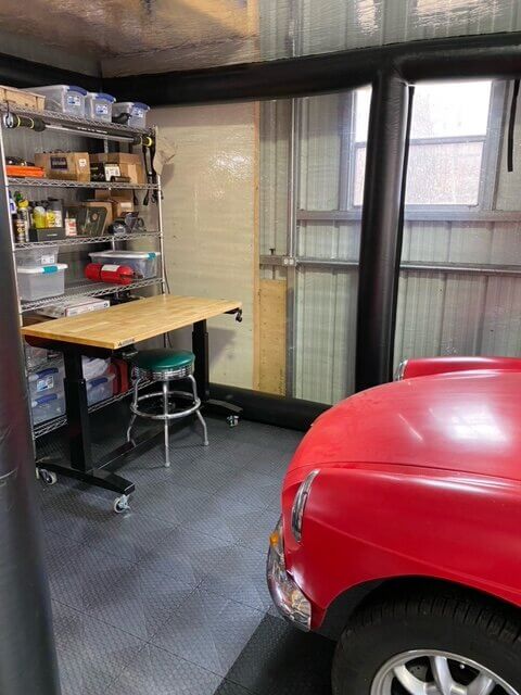 Red car and TrueLock HDXT small coin tiles