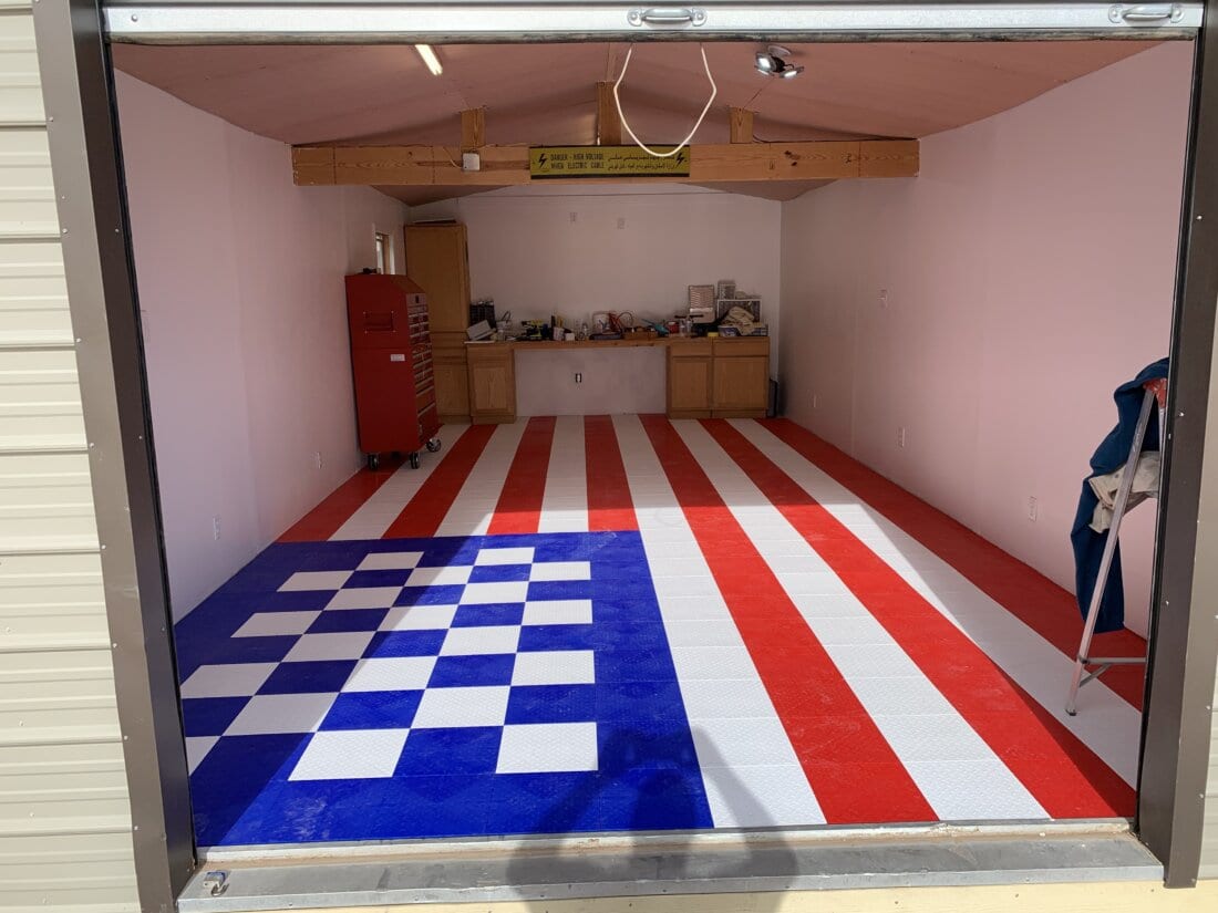 American Flag with Tiles