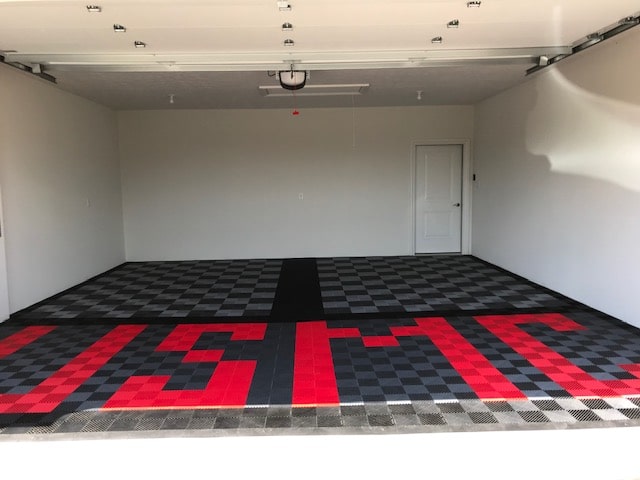 William Full finished garage with USMC