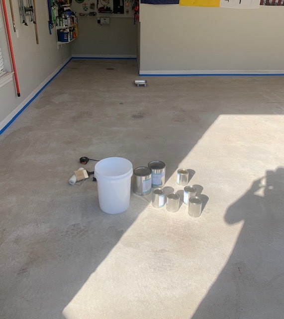 Before installation of polyurea