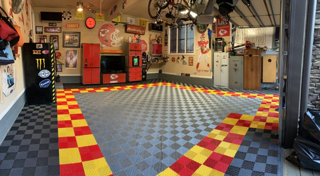 TrueLock HD Ribbed Garage Floor tiles