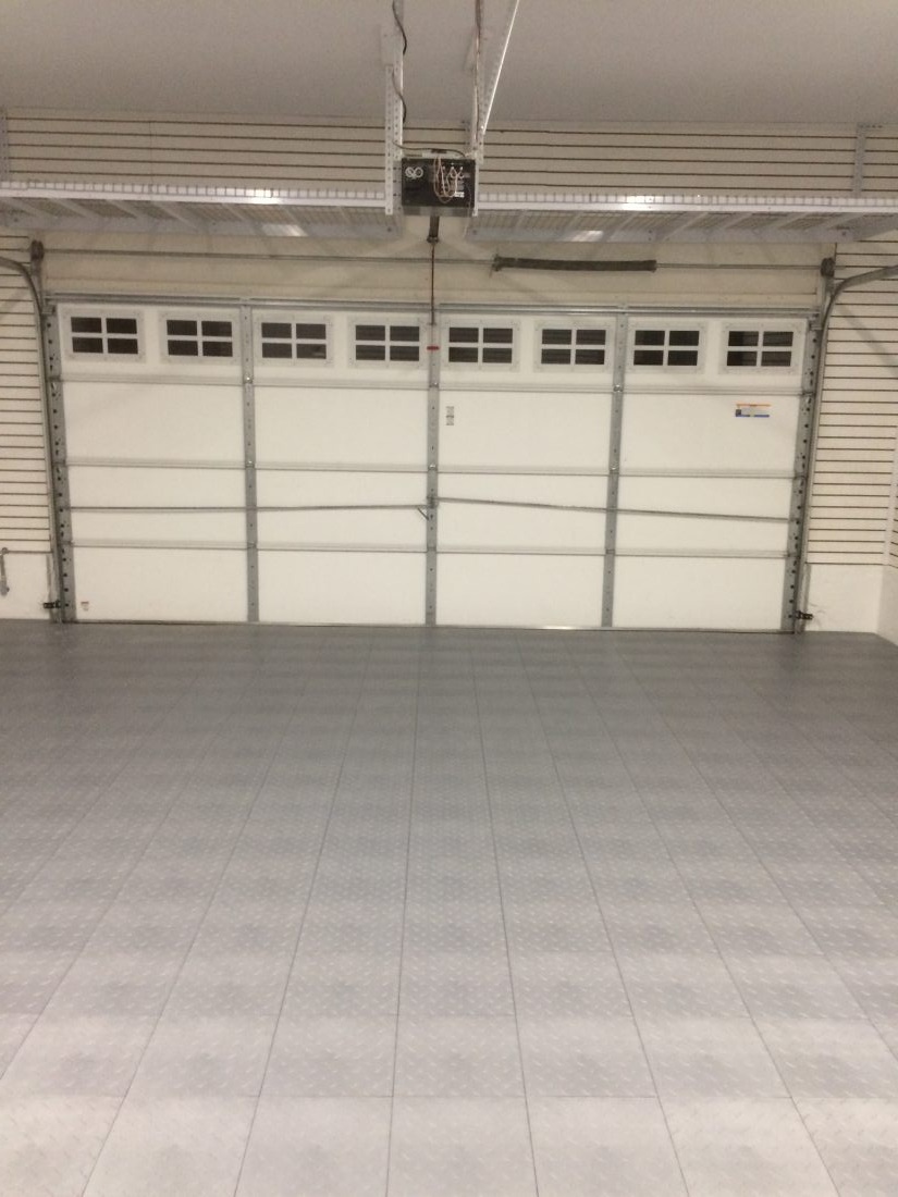 TrueLock Diamond Garage Tile Gray