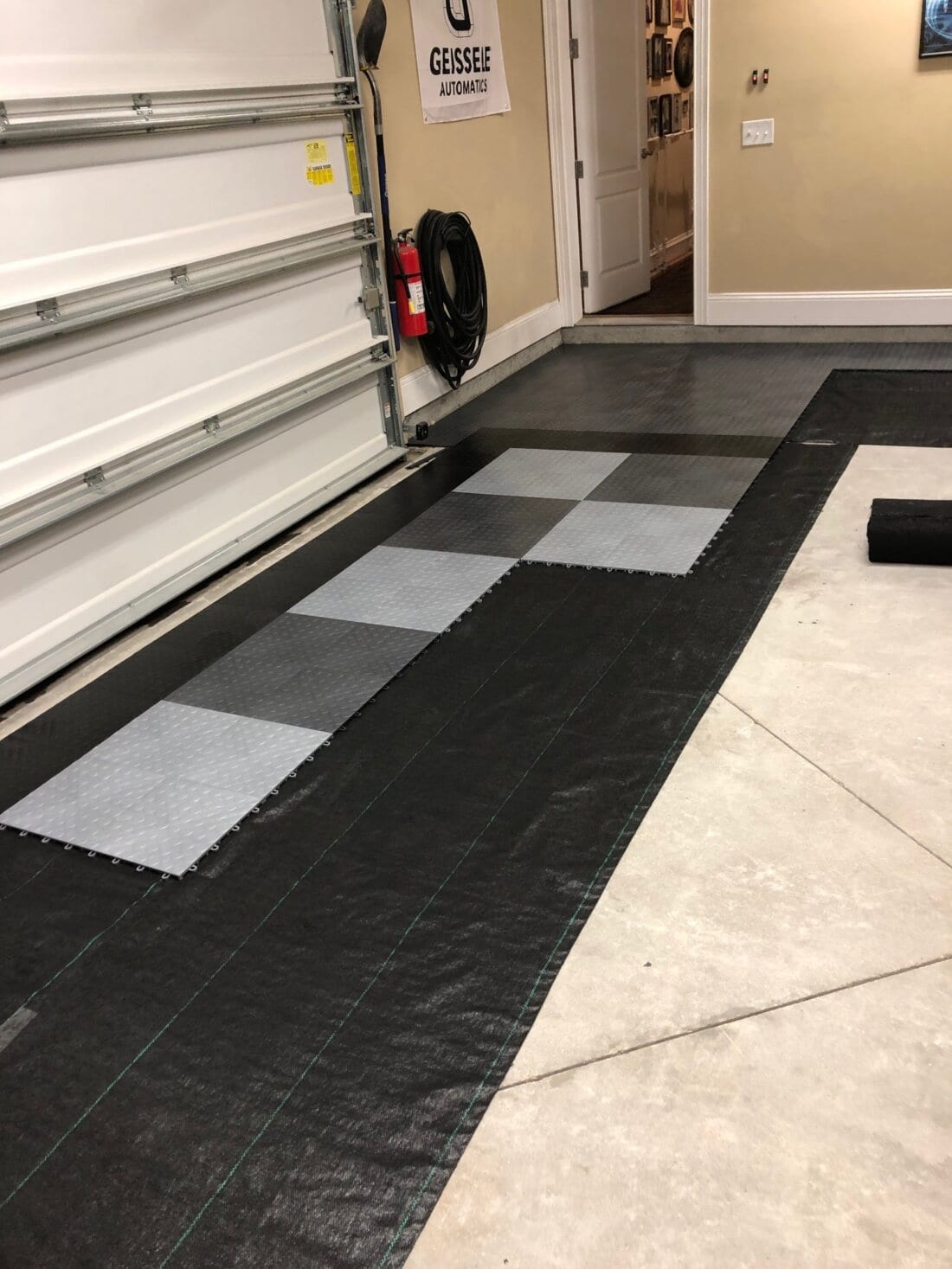 Installation Proccess of CircleTrac Garage Floor Tiles