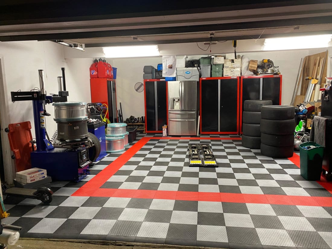 Lynn's Garage after TrueLock HDXT Small Coin Tiles