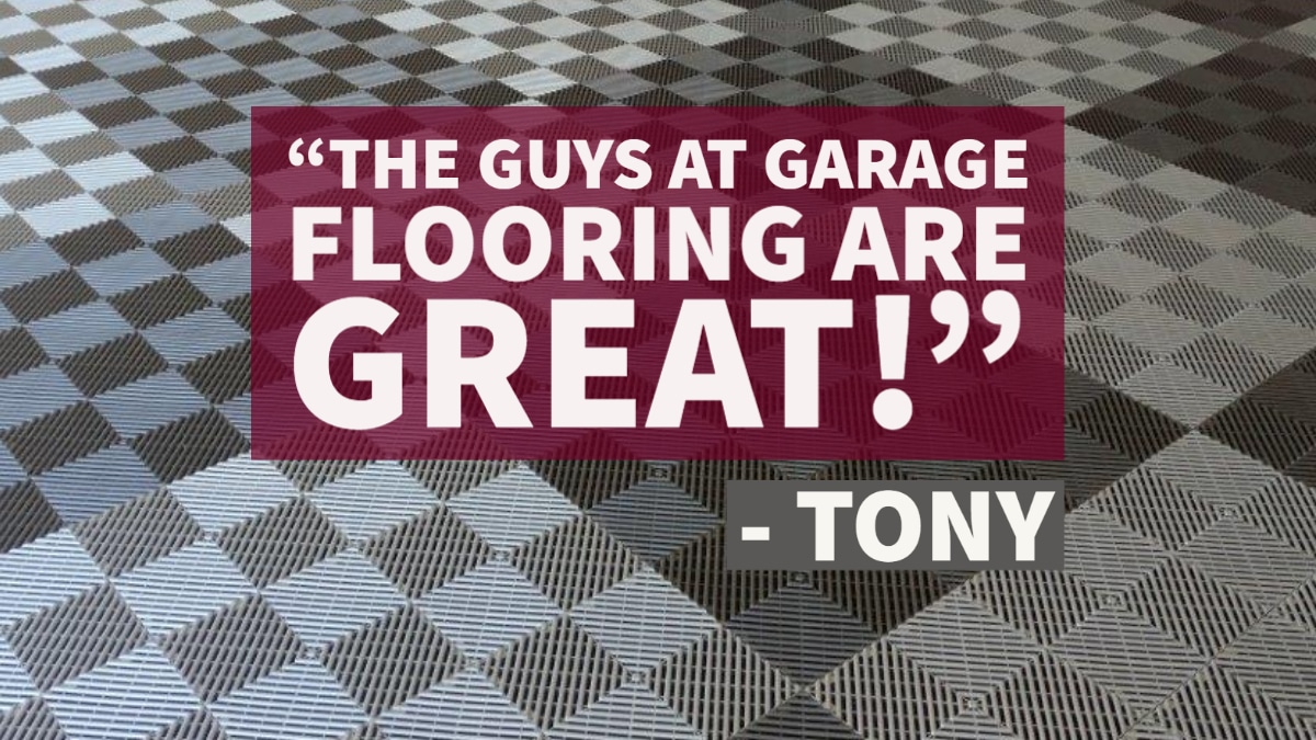 Graphite and Alloy RaceDeck FreeFlow tiles