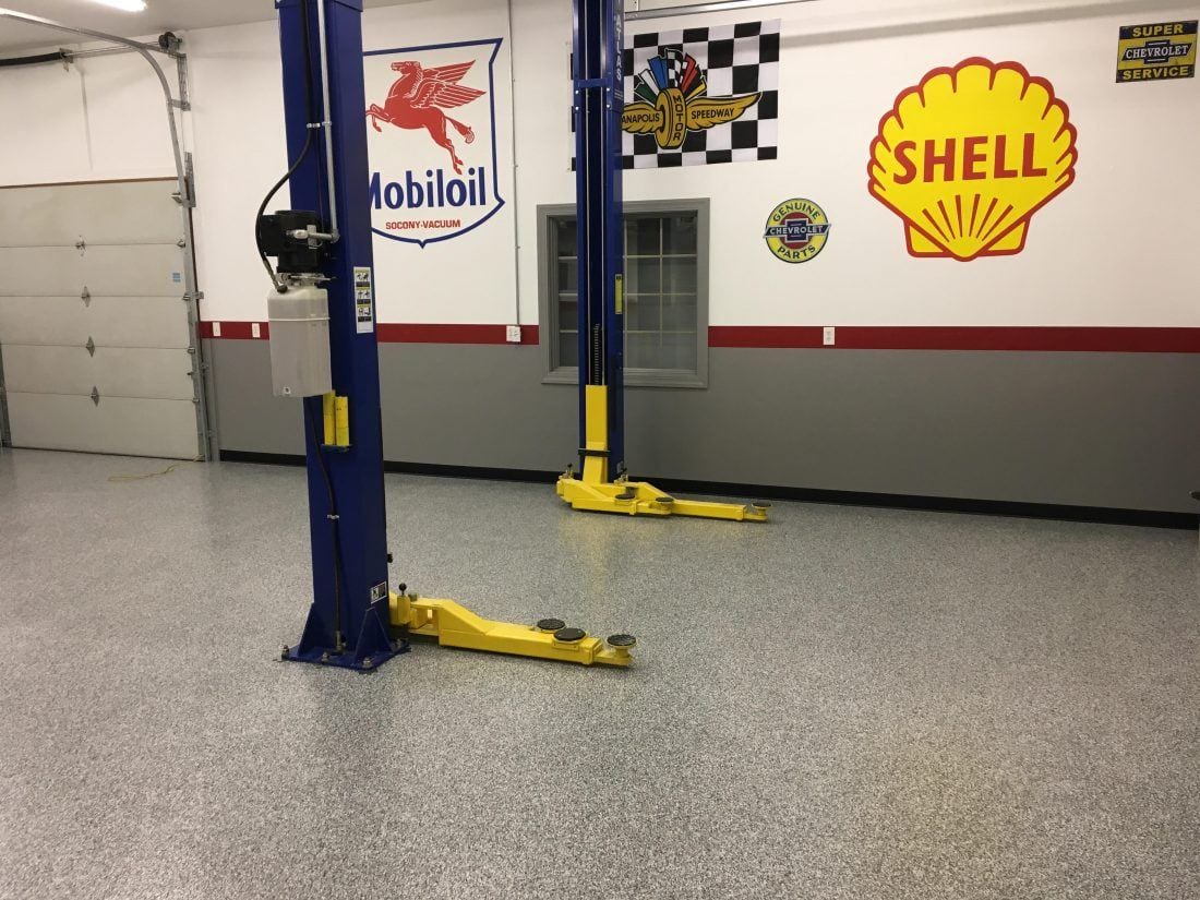Full Broadcast Garage Floor Coating