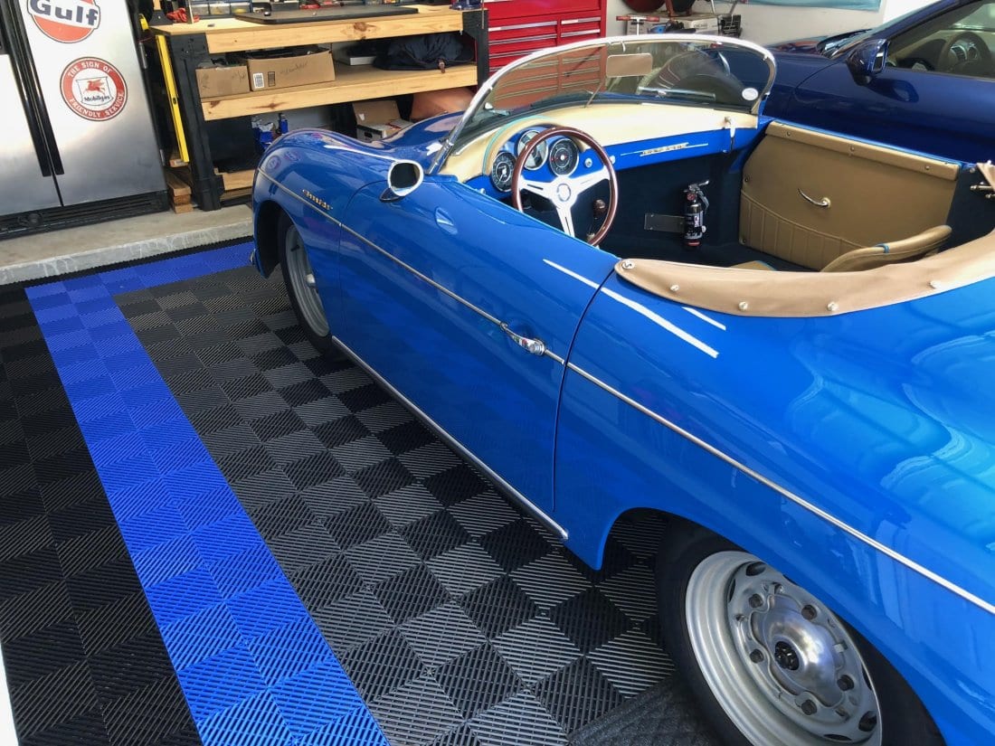 A Cool Car on Garage Floor Tiles, Garage Inspiration