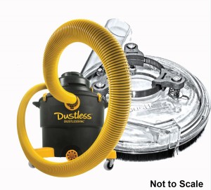 Dustless Wet Dry Vac for Concrete Grinding
