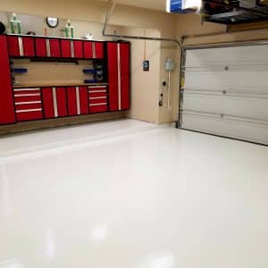 Polyurea 3-Coat System in White with no flake