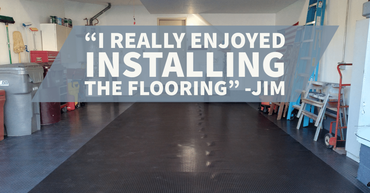 Jim’s Garage Floor: TrueLock Tiles & a BLT Mat