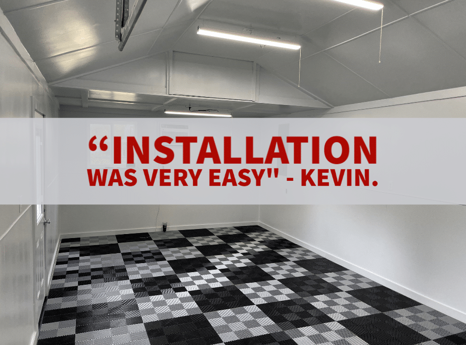 Black and Silver TrueLock HD Tiles with Installation is very easy