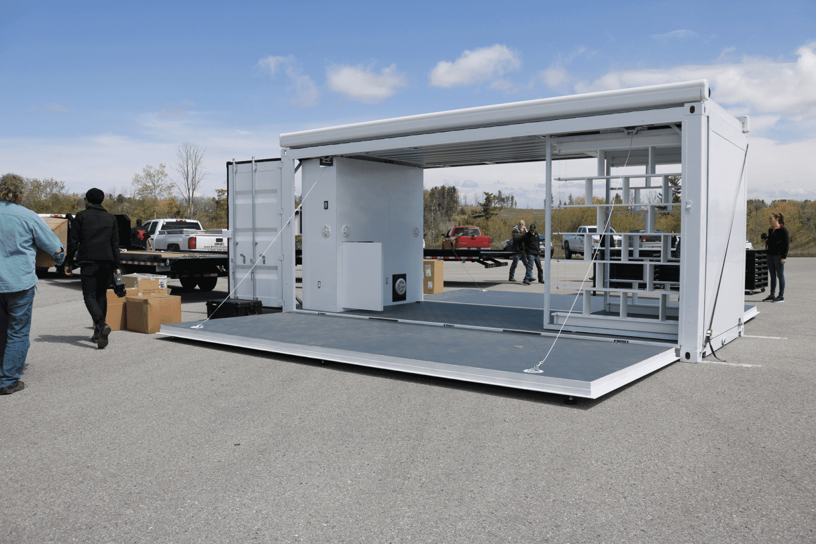 Trailer Flooring in Pop Up Store